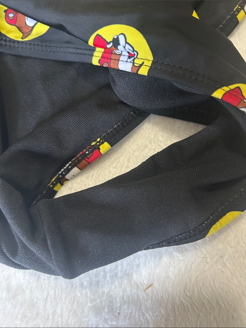 Women’s Black Buccee’s Swim One-Piece with Red & Yellow Beaver Print-XL - Picture 10 of 10